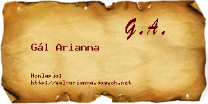 Gál Arianna névjegykártya